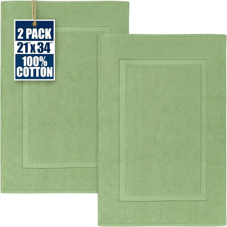 Utopia Towels UT0306 Badematte, 100% Baumwolle, grün, Stück: 1