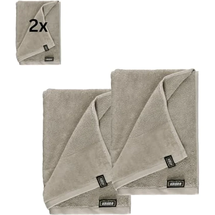 Schöner Wohnen Duschtuch, Sand, Frottee, 70x140 cm, Oeko-Tex® Standard 100, saugfähig, hautschmeichelnd, 2er Set – Bild 1