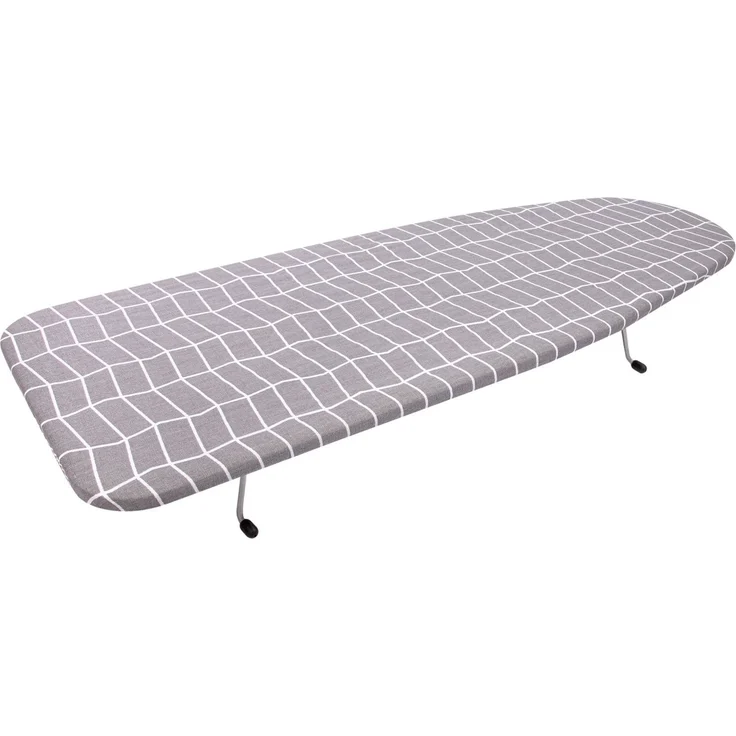 KADAX Tischbügelbrett 75 x 27 cm, faltbares Mini Bügelbrett für Tisch, kleines Ärmelbügelbrett mit abnehmbarem Bügelbrettbezug, platzsparendes Ärmelbrett (Grau) – Bild 5