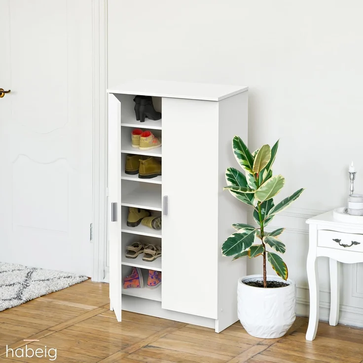 habeig Schuhschrank Schuhschrank Kommode Schrank Holz Schuhregal Kleiderschrank – Bild 2