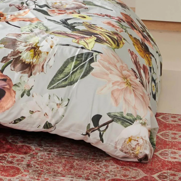 Essenza Bettwäsche Filou Grey Satin 200 x 200 + 2x 80 x 80 cm – Bild 7