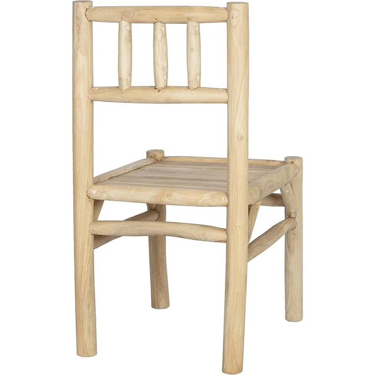 Vente-unique - Gartenstuhl - Teakholz - Holzfarben hell - TULUM von MYLIA – Bild 4