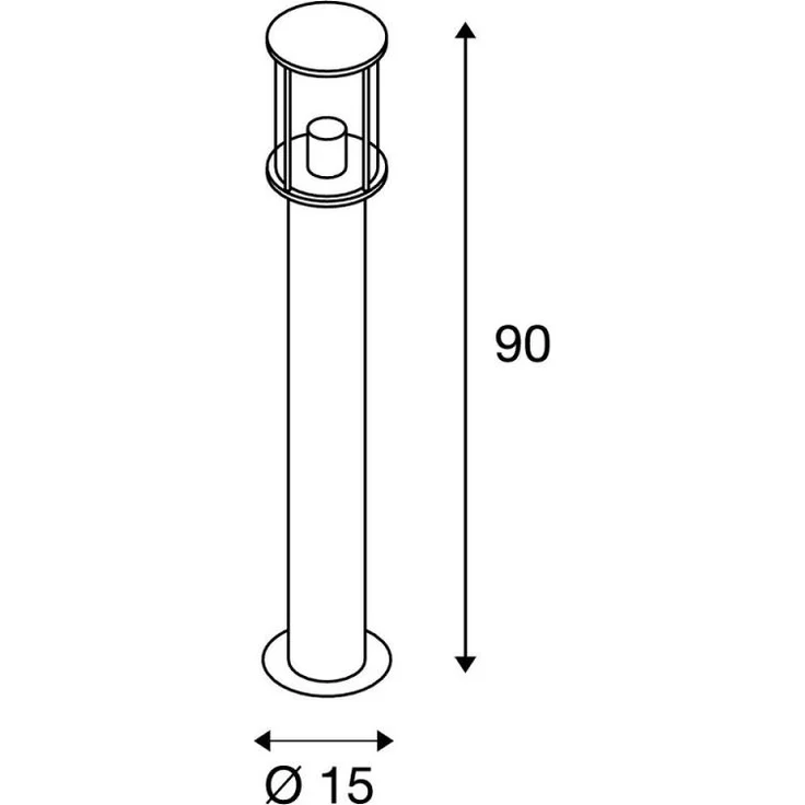 SLV No. 232075 PHOTONIA Wege- und Standleuchte A60 rund anthrazit klares Glas – Bild 4