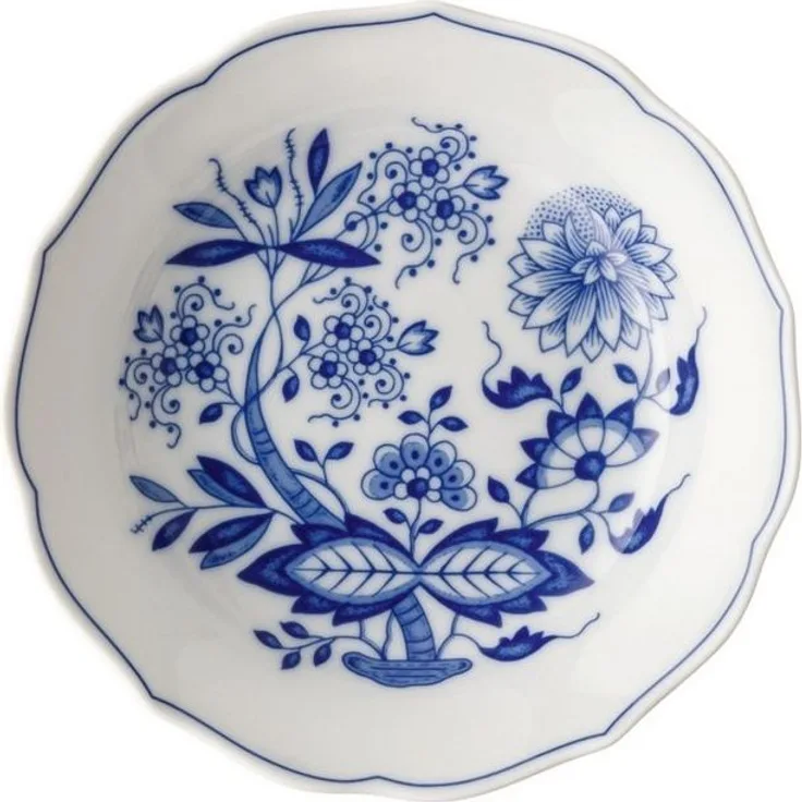Kaffee-Untertasse Blau Zwiebelmuster Hutschenreuther Kaffeetasse - Mikrowelle geeignet, Spülmaschinenfest