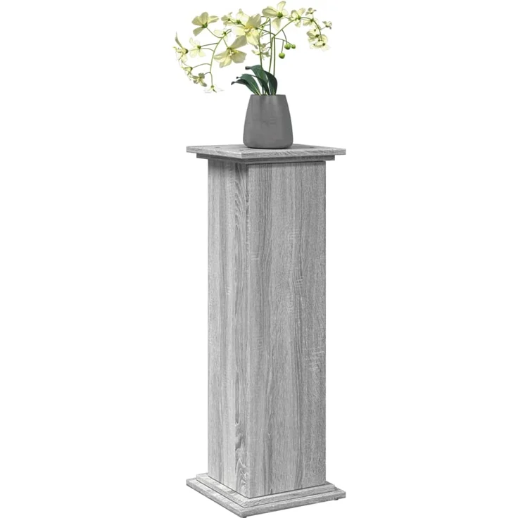 vidaXL Postament mit Stauraum, Holzwerkstoff, Grau Sonoma, 31 x 30 x 90 cm – Bild 2