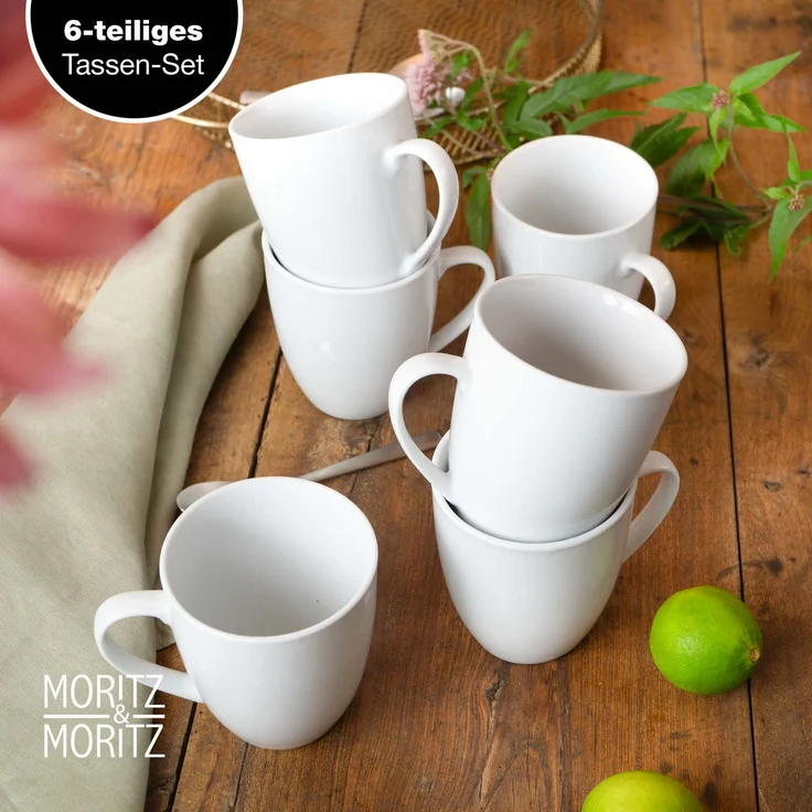 Moritz & Moritz BASIC 6tlg Kaffeetassen Set – Bild 4