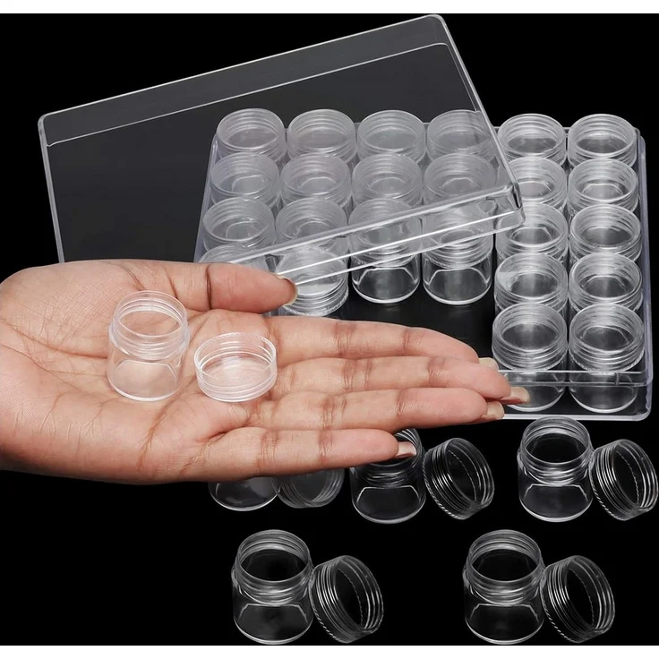 Kurtzy Aufbewahrungsbox Transparente Cremedosen im 3er Set (3 St) – Bild 2
