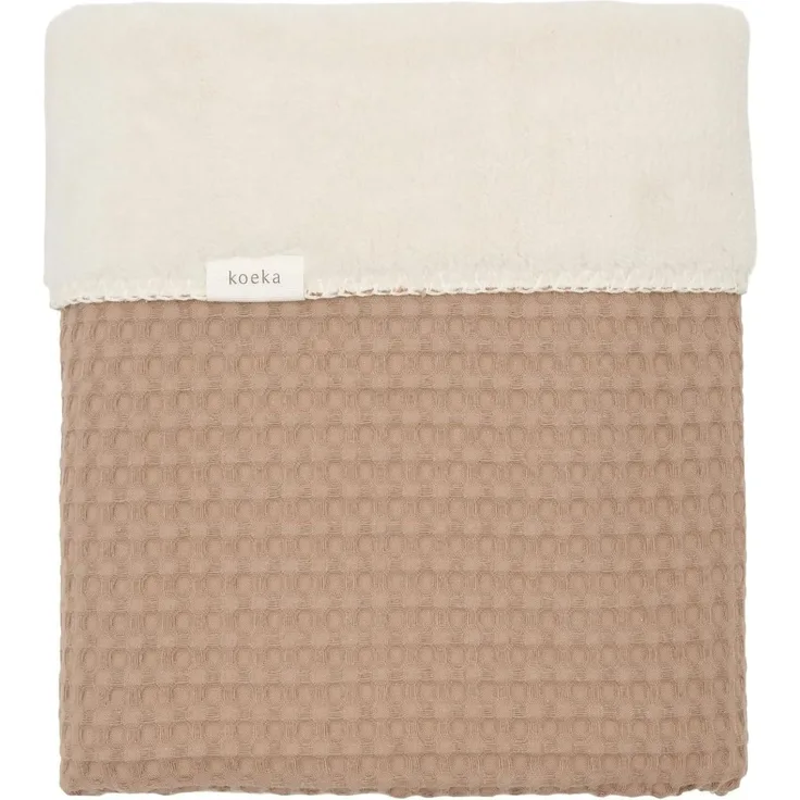 Koeka Wafel Oslo Bettdecke – Teddy – Caffe Braun / Cognac
