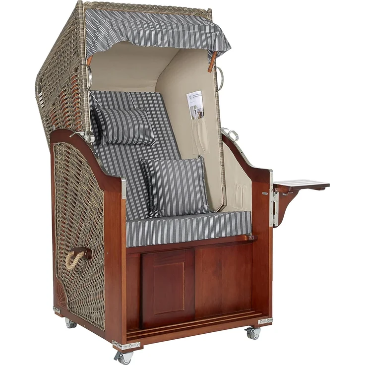 intergrill Strandkorb Ava Deluxe Strandkorb Einsitzer, BxTxH: 97x80x170 cm, Gartenmöbel – Bild 5