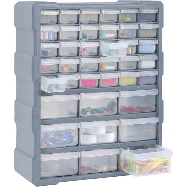 vidaXL Multi-Schubladen-Organizer mit 39 Schubladen 38x16x47 cm 147586 – Bild 7