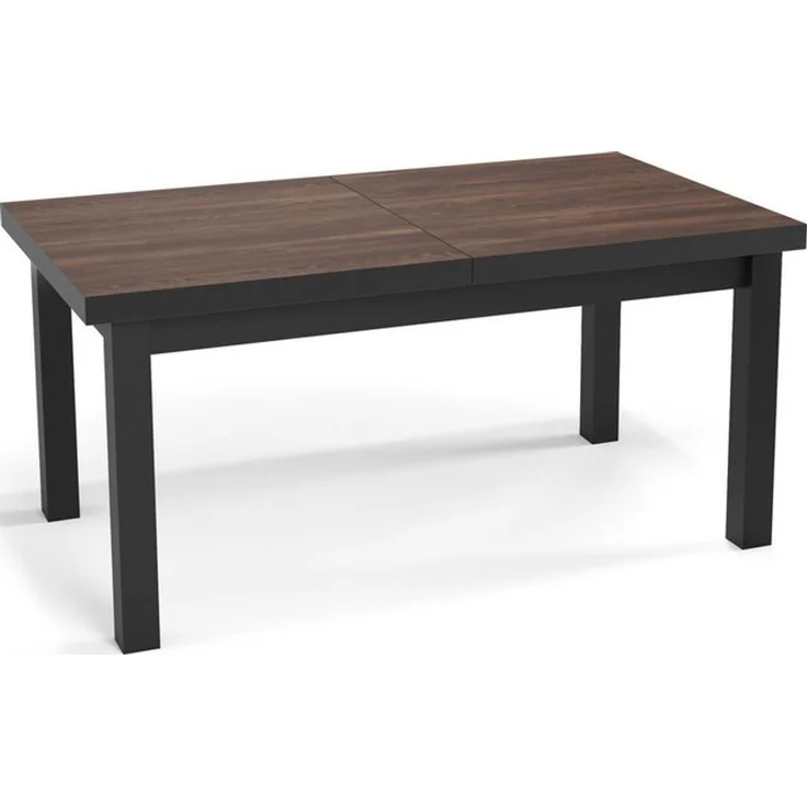 WFL GROUP Esstisch Gemini ausziehbar rechteckig modern mit schwarzen Holzbeinen (MADE IN EU, 5 Gr. – 120/140/160/170/200 cm ausziehbar auf 160/180/210/250/300 cm), platzsparender Tisch in Holzoptik für Küche, Esszimmer oder Wohnzimmer – Bild 4