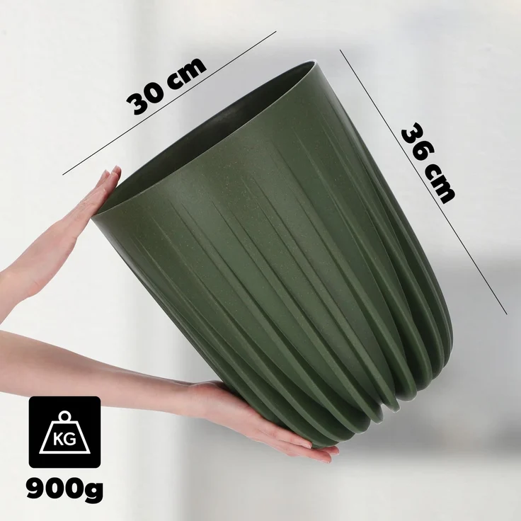 KADAX Öko-Blumentopfabdeckung + grüner Einsatz 30x36 cm – Bild 2