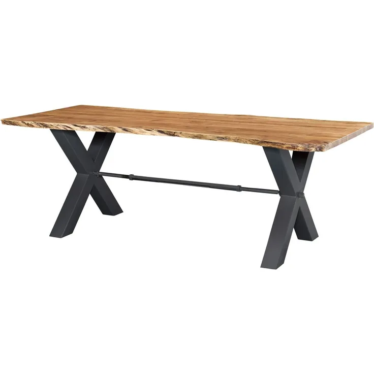 Esstisch Akazie 240x100x76 natur lackiert IRON LABEL #128