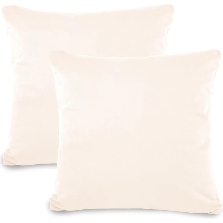 aqua-textil Kissenbezüge Classic Line Kissenbezüge Kissenhüllen 2er Set 40x40cm schneeweiß – Bild 1