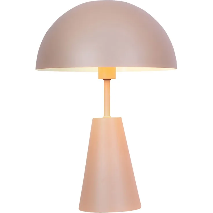 Retro Tischleuchte Pilz, Metall champagnerfarben, E14, H 25 cm