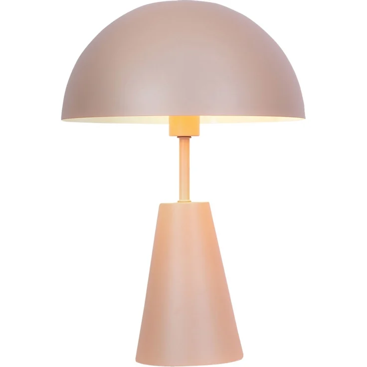 Retro Tischleuchte Pilz, Metall champagnerfarben, E14, H 25 cm – Bild 1