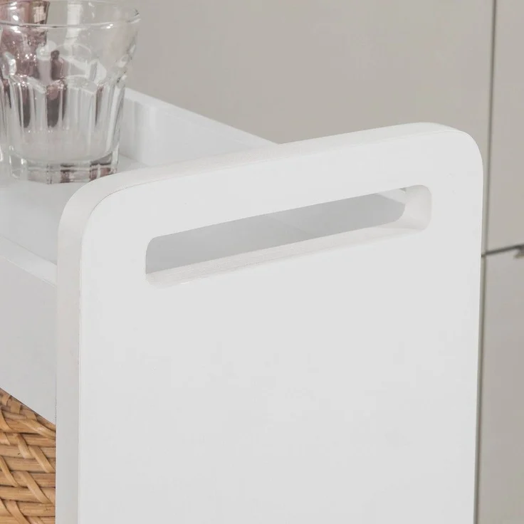 SoBuy NSR01-W Küchenwagen, MDF, Lackiert, Weiß, 60 x 82 x 18 cm – Bild 4