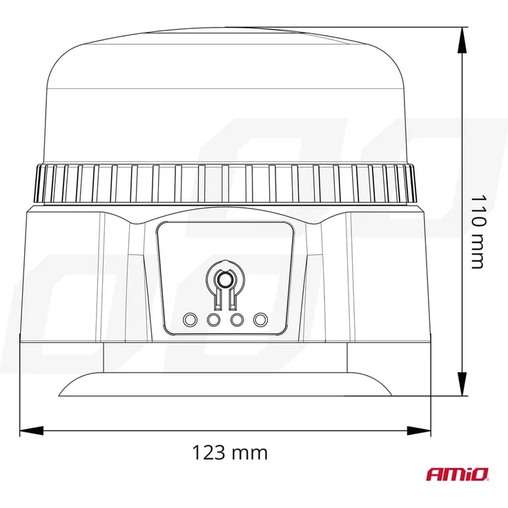 AMIO-03932 spiegelnde LED ispejamoji-Lampe mit Fernbedienung R65 R10 12/24V – Bild 7