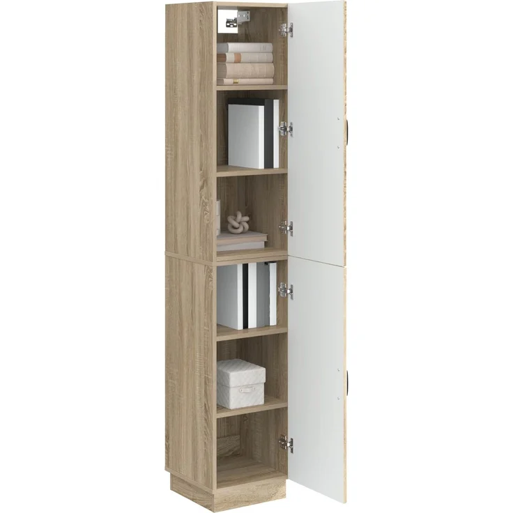 vidaXL Schrankset 2 pcs Sonoma-Eiche Holzwerkstoff 3416792 – Bild 2