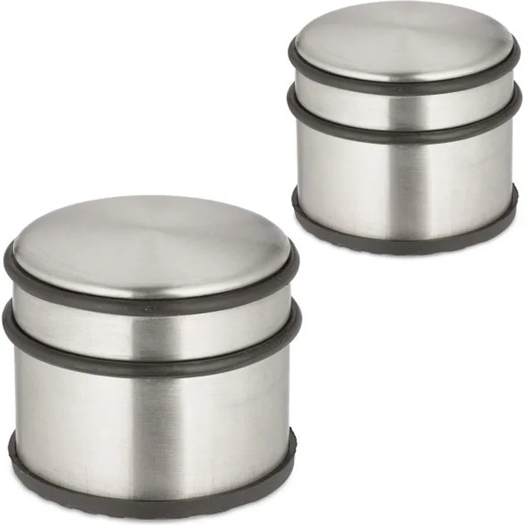 Relaxdays Edelstahl Türstopper 2er Set