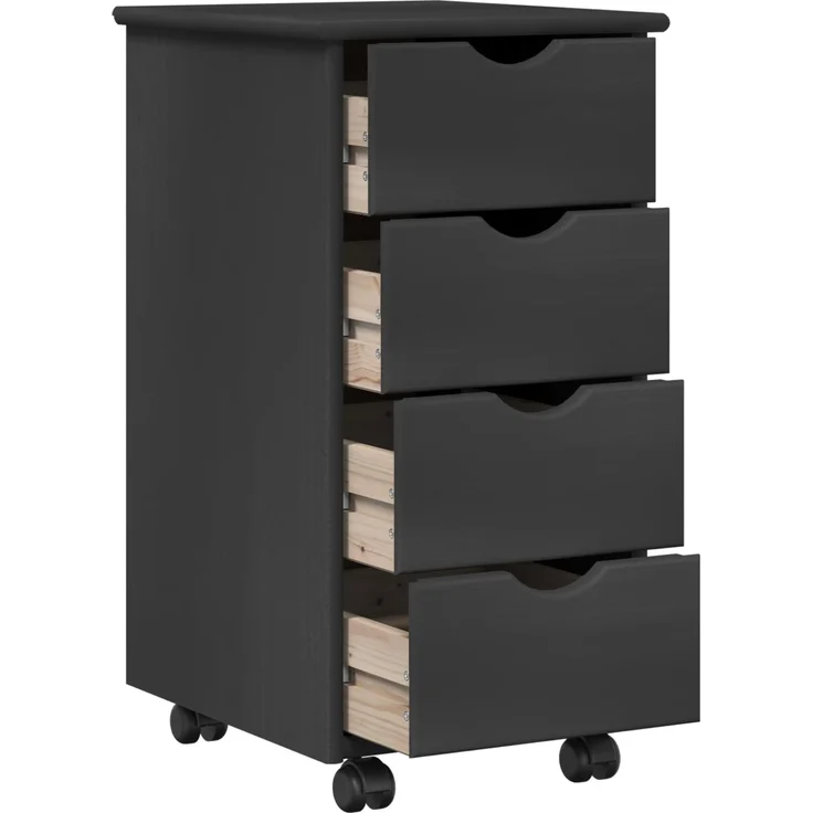 vidaXL Schreibtischschrank-Set MOSS 2 stk. Grau 112 x 50 x 75 cm 3438772 – Bild 5
