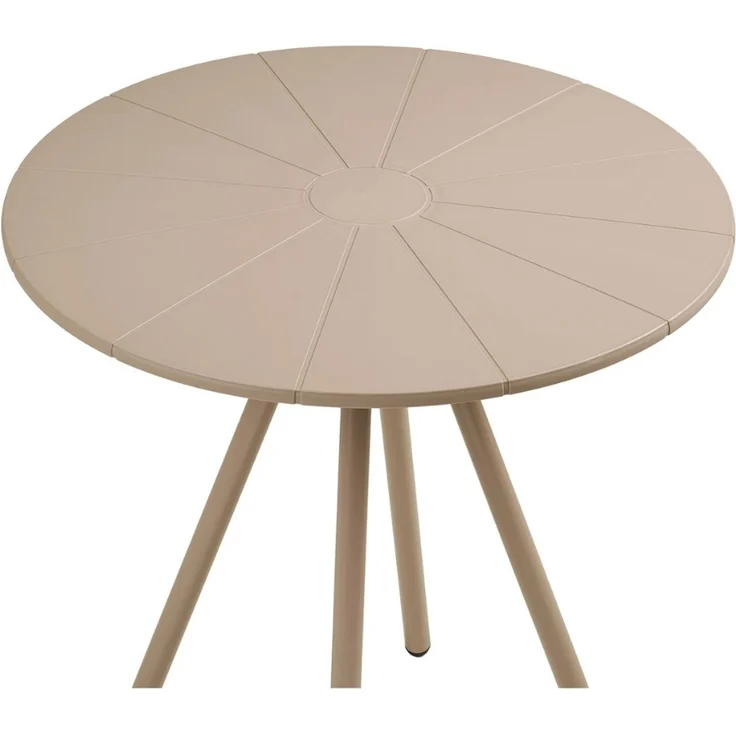 Bistro-Tisch FULHAM taupe Outdoortisch 70cm Balkonmöbel Terrasse Garten – Bild 8