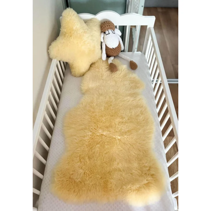 Baby Lammfell waschbar ökologische Gerbung, Größe: 110-120 – Bild 6