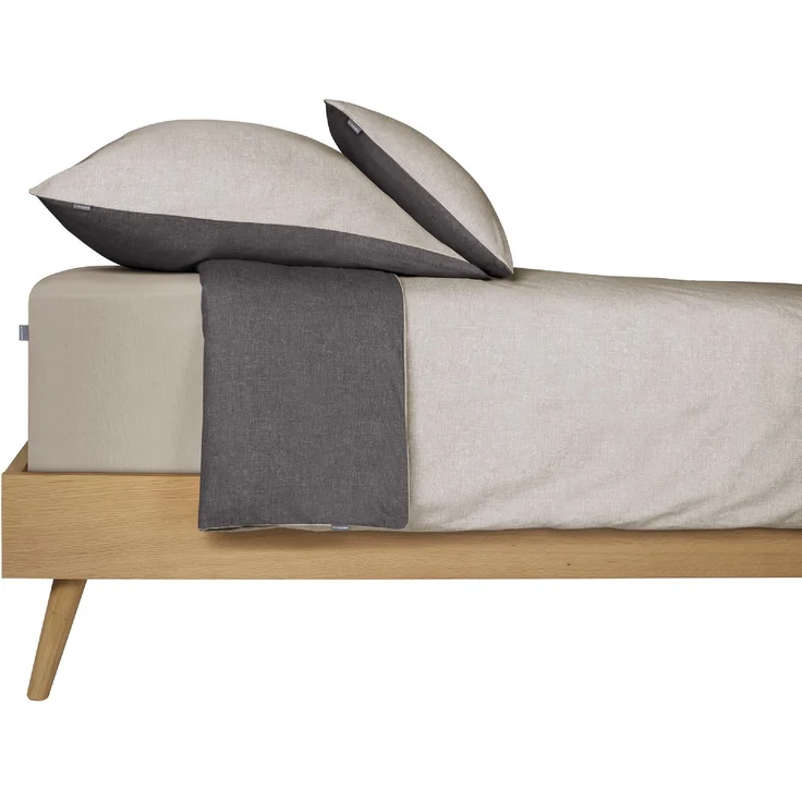 Schiesser Spannbettlaken Elli - 97/3 - 100 x 200 cm - Helltaupe – Bild 3