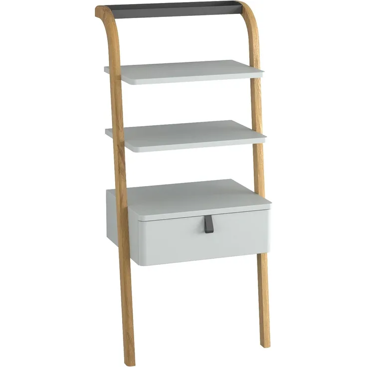 BADEDU PINA Badregal 56 cm breit, Grau