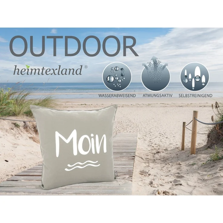 heimtexland Dekokissen Outdoorkissen Garten Deko Outdoor Kissen Maritim, schmutz- und wasserabweisend – Bild 2