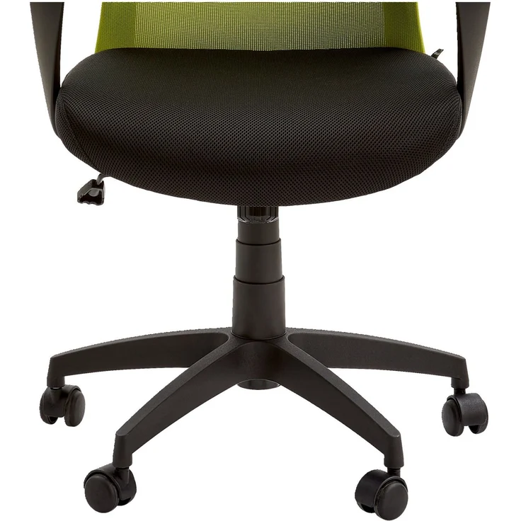 Carryhome 'PAN' Drehstuhl Stoff schwarz grün, 57 x 98 x 59 cm, 140 kg belastbar, höhenverstellbar – Bild 4