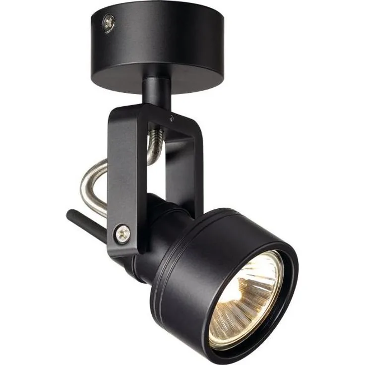 SLV No. 147550 INDA SPOT GU10 Wand- und Deckenleuchte schwarz max. 50W