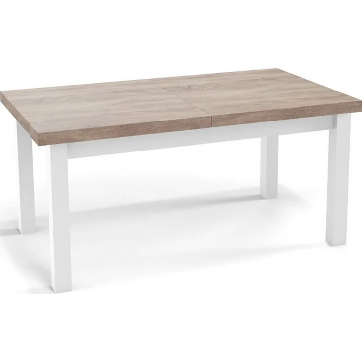 WFL GROUP Esstisch Avena ausziehbar rechteckig modern mit weißen Holzbeinen (MADE IN EU, 5 Gr. – 120/140/160/170/200 cm ausziehbar auf 160/180/210/250/300 cm), platzsparender Tisch in Holzoptik für Küche, Esszimmer oder Wohnzimmer – Bild 4
