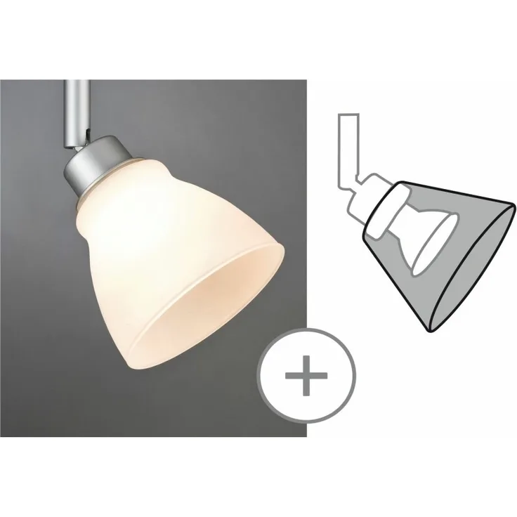 Paulmann SCHIRM 50W GLAS DECOSYSTEMS (WOLBI WEIß 24K402)