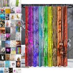 Sanilo Duschvorhang Rainbow 180 x 200 cm, 100% wasserdicht, Anti-Schimmel-Effekt, hochwertige Qualität
