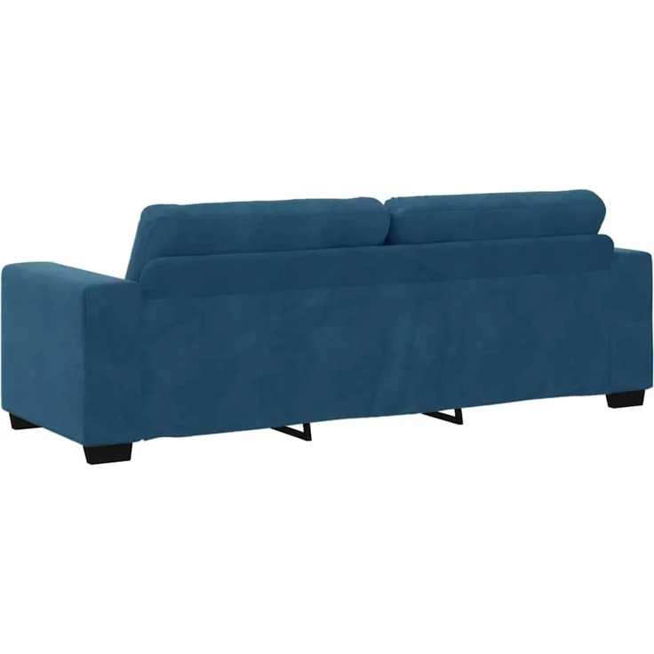 vidaXL 3-Sitzer-Sofa Blau 220 cm Samt 4105143 – Bild 5