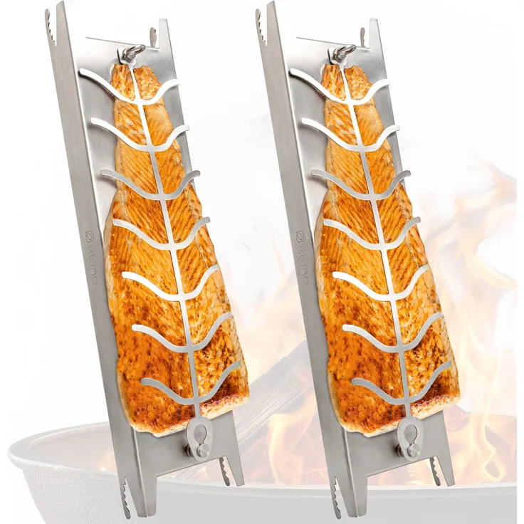 eluno Flammlachshalter für 3 Stufen aus Edelstahl, ca. 16 x 60 x 4 cm (B/H/T)