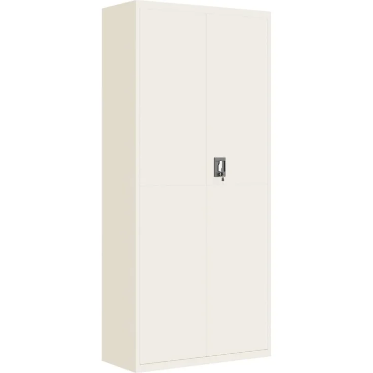 vidaXL Aktenschrank Weiß 90x40x200 cm Stahl 339760