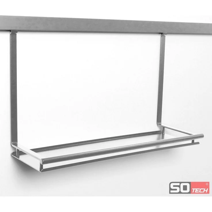 Kesseböhmer Küchenorganizer-Set Linero style Küchenreling 600 - 1800 mm Edelstahloptik, Universalablage – Bild 2
