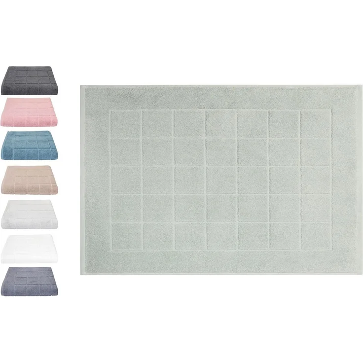 Betz Badematte Badvorleger Berlin Größe 50x70 cm Qualität 650 g/m², beidseitig nutzbar, Baumwolle, maschinenwäsche – Bild 1