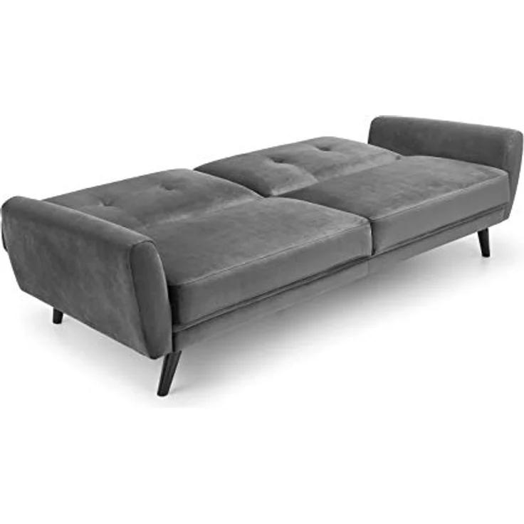 Julian Bowen Monza Sofabett aus dunkelgrauem Samt – Bild 5