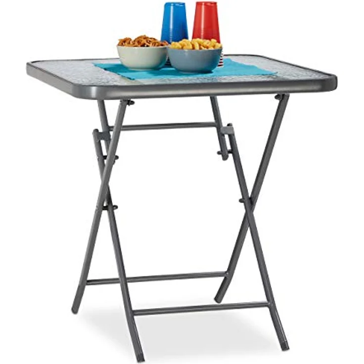 Balkontisch klappbar mit Glas STRUK 10020942 – Bild 2
