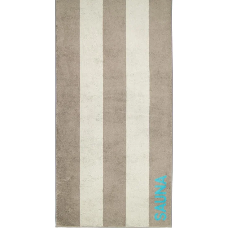 Cawö Saunatuch 599 34 Graphit Türkis 80x200 cm – Bild 3