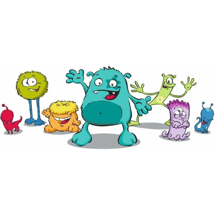 Emsa Kinder-Trinkglas Kids, 0,2 Liter, Motiv: Monster, Blau/Gelb, 1 Stück (1er Pack) – Bild 3