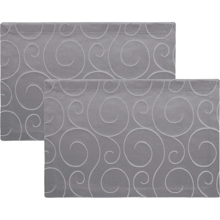 Erwin Müller Platzset Tischset 2er-Pack, Damast Uni