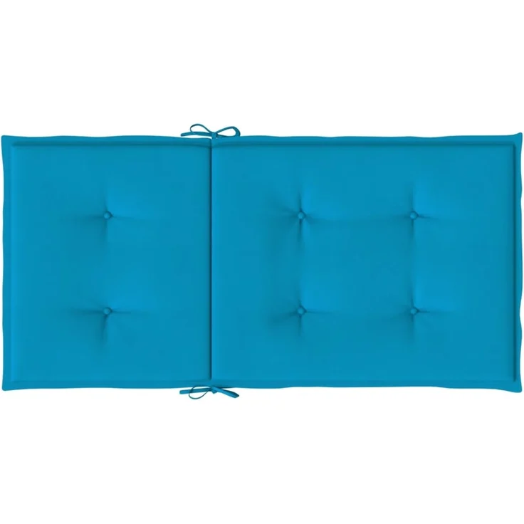vidaXL Gartenstuhlauflagen für Niedriglehner 2 Stk. Blau 100x50x3 cm 47554 – Bild 6