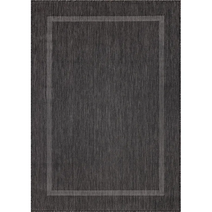 Outdoor Teppich Renata Läufer - 80x150 cm - Schwarz