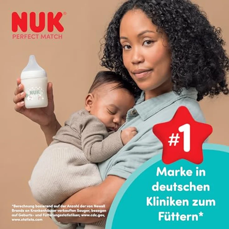 NUK Perfect Match Babyflasche | 3+ Monate | 260 ml | Anti-Kolik-Babyflasche | PP | Temperature Control Anzeige | Disney Tigger | 1 Stück – Bild 5