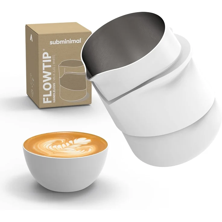 Subminimal FlowTip Jug Handless White Milchkännchen – Bild 1