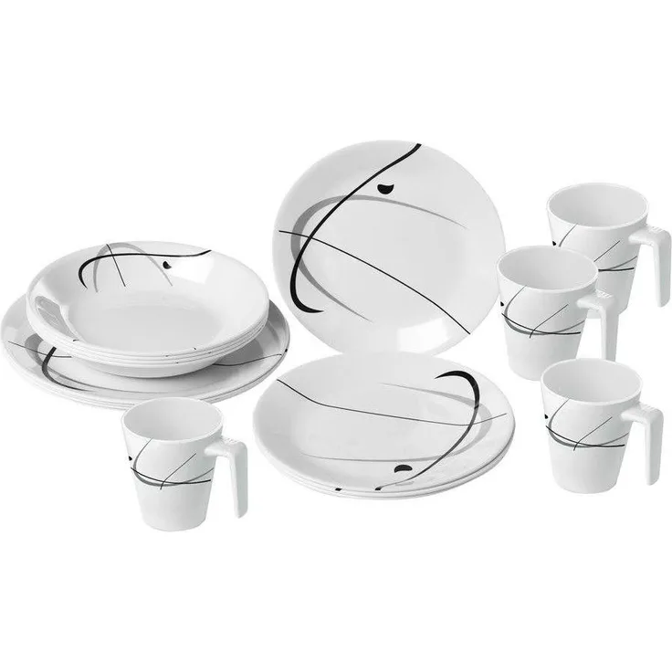 Melamin-Geschirrset 16-tlg. Serenada